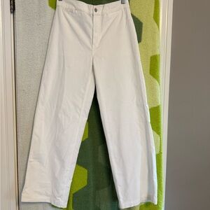 Madewell White Corduroy Pants